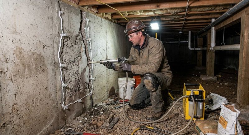 Basement Foundation Repair in Bethlehem, CT