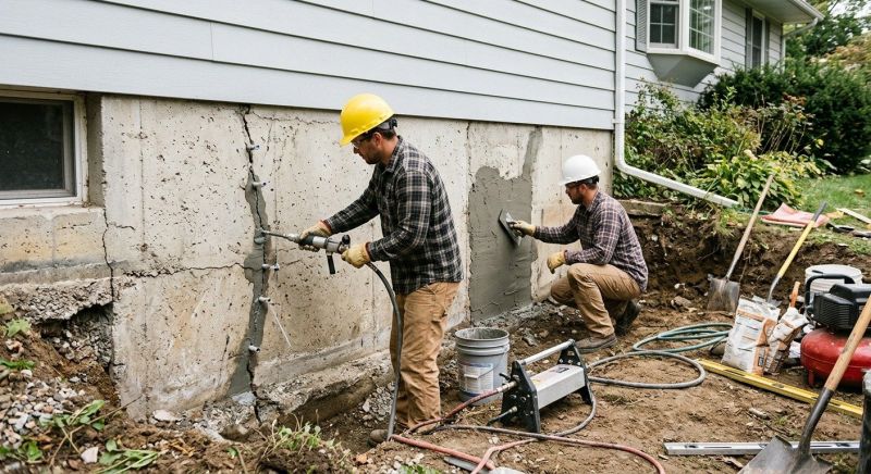 Basement Foundation Repair in Monroe, CT
