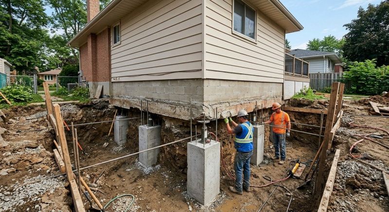 Basement Underpinning in Waterbury, CT