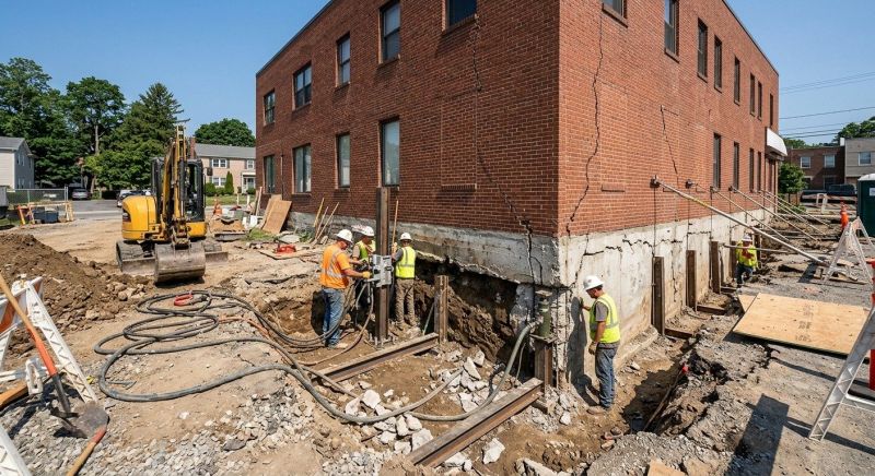 Building Foundation Repair in Naugatuck, CT