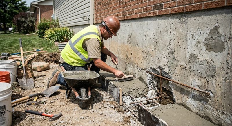 Concrete Foundation Repair in Brookfield, CT