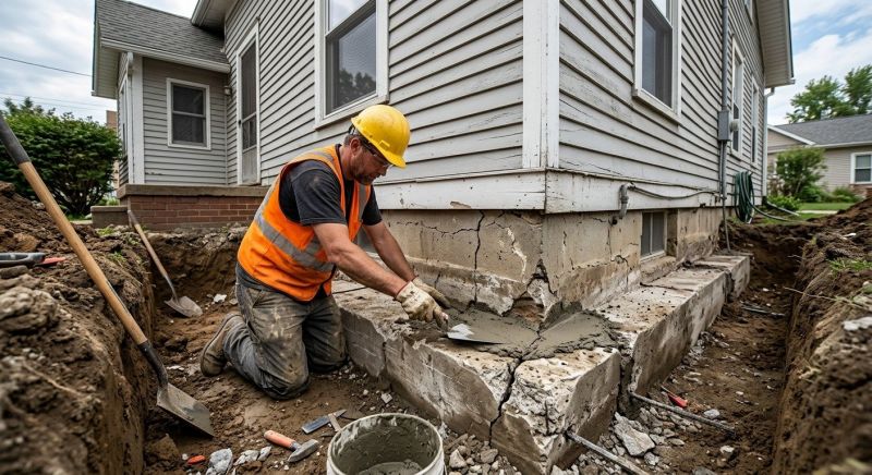 Concrete Foundation Repair in Brookfield, CT