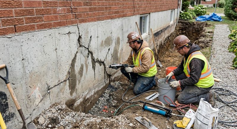 Cracked Foundation Repair in West Hartford, CT