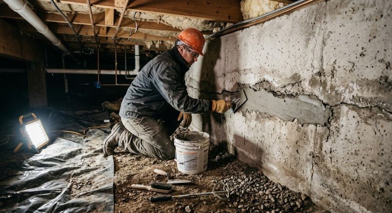 Crawlspace Foundation Repair in New Fairfield, CT