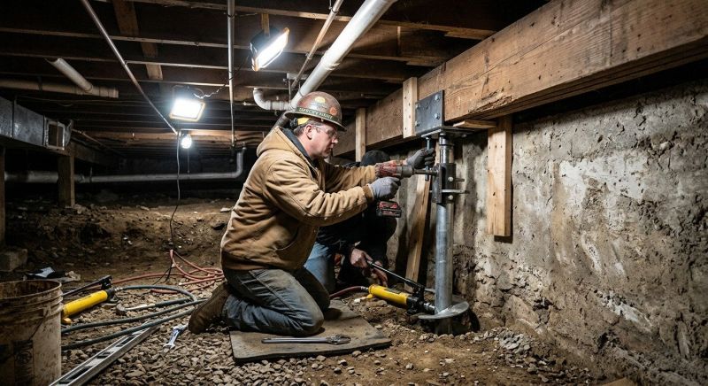 Crawlspace Foundation Repair in Northfield, CT