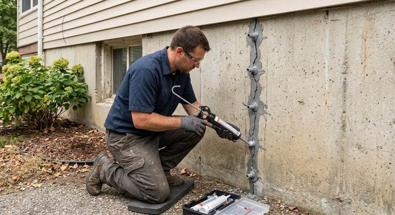 Foundation Crack Sealing in Waterbury, CT