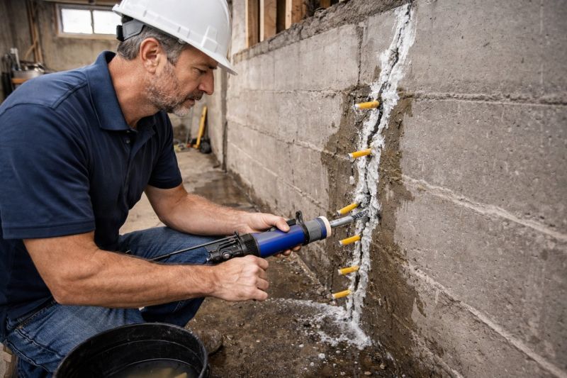 Foundation Crack Sealing in Waterbury, CT