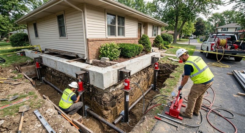 Foundation Jacking in Bethany, CT