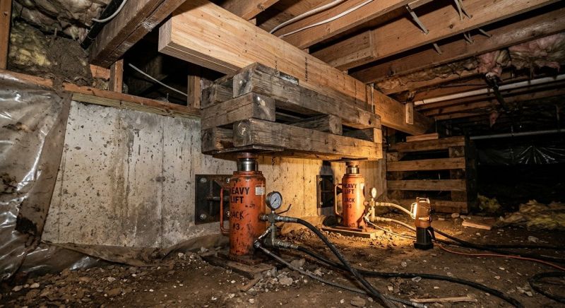Foundation Jacking in Brookfield, CT