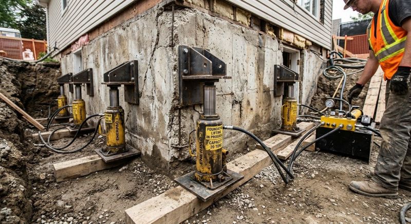 Foundation Jacking in Cheshire, CT