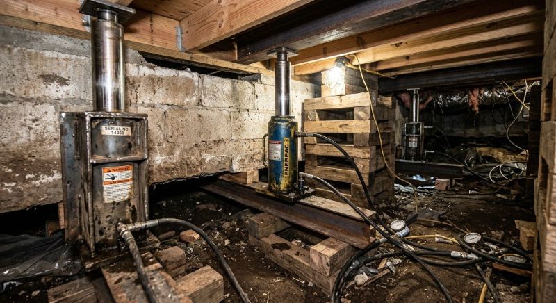 Foundation Jacking in Derby, CT