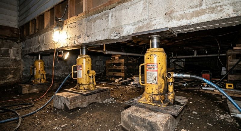 Foundation Jacking in Durham, CT