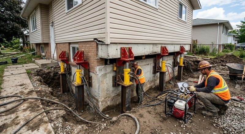 Foundation Lifting in New Hartford, CT