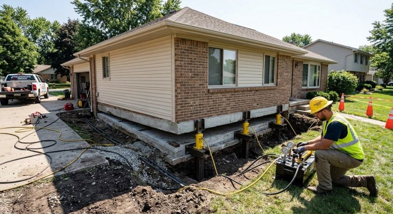 Foundation Lifting in Trumbull, CT