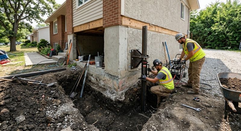 Foundation Pier Repair in Waterbury, CT