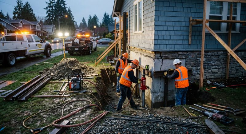 Foundation Stabilizing in Cornwall Bridge, CT