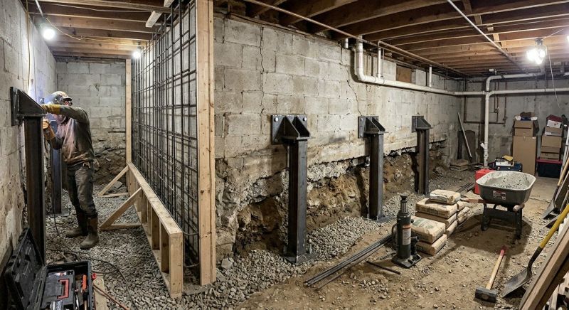 Foundation Stabilizing in East Haven, CT