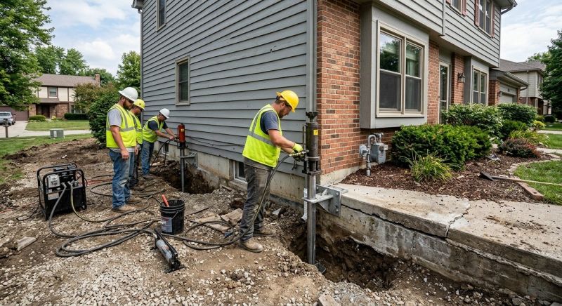 Foundation Stabilizing in Weatogue, CT