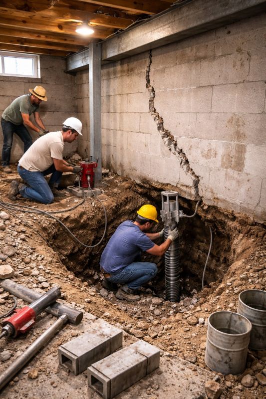 Foundation Structural Repair in Litchfield, CT