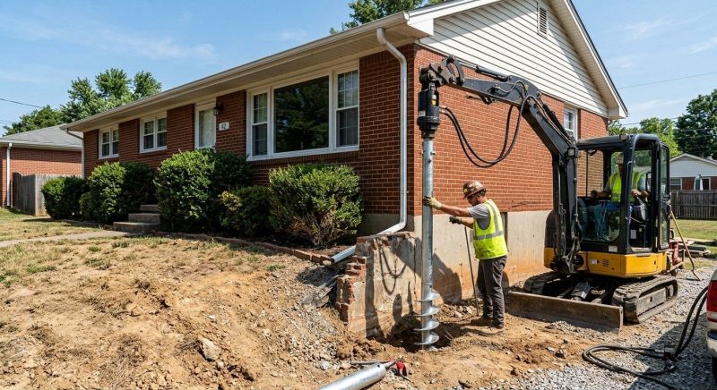Helical Pile Installation in Waterbury, CT