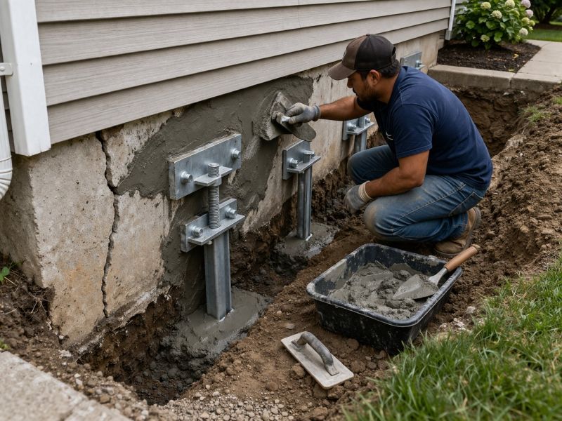 House Foundation Repair in Bethlehem, CT
