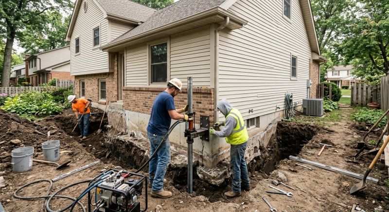 House Foundation Repair in Harwinton, CT