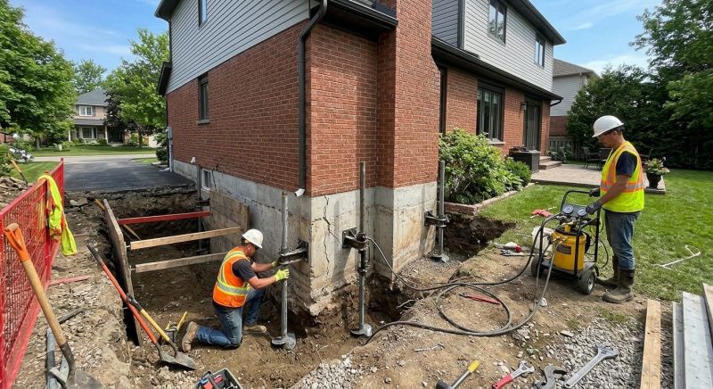 House Underpinning in Waterbury, CT