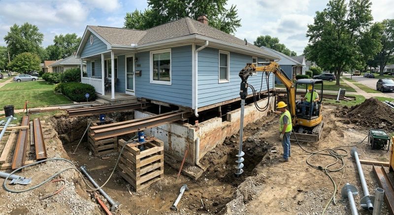 House Underpinning in Waterbury, CT