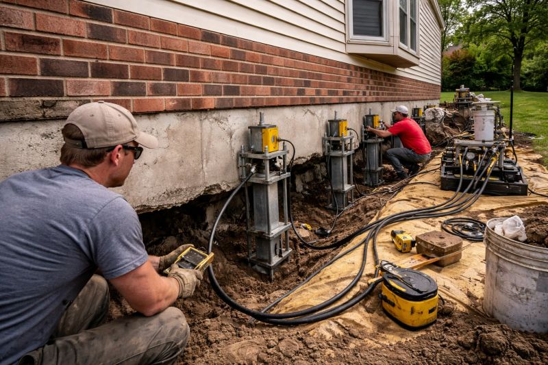 Settling Foundation Service in Cheshire, CT