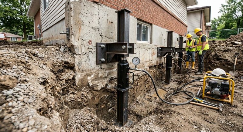 Sinking Foundation Lifting in Waterbury, CT