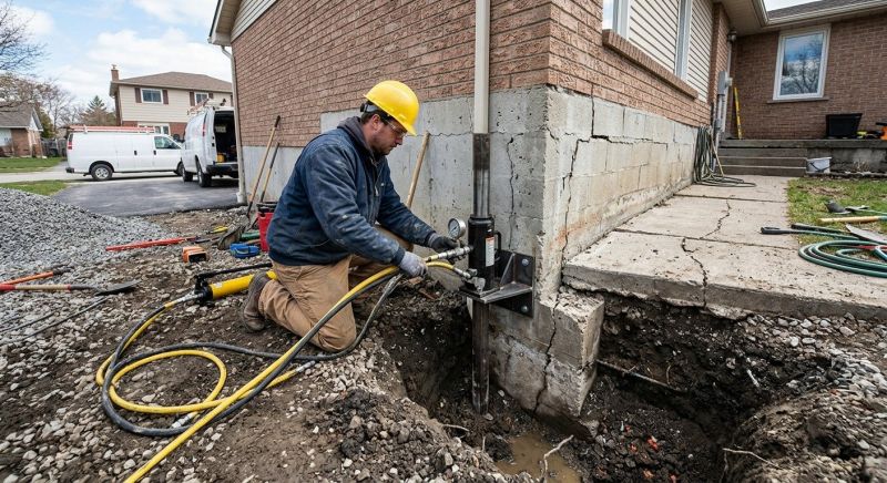 Sinking Foundation Repair in Goshen, CT