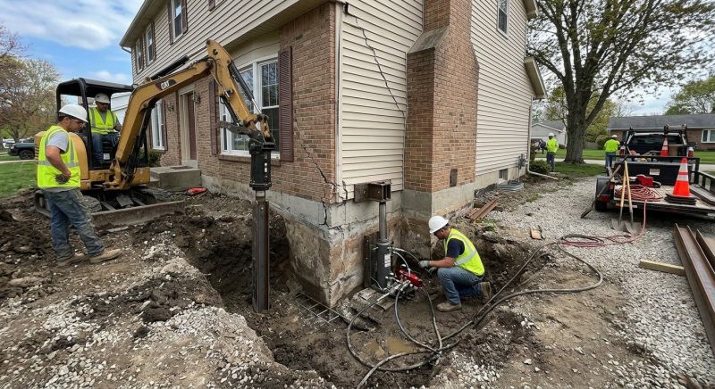 Sinking Foundation Repair in Northfield, CT
